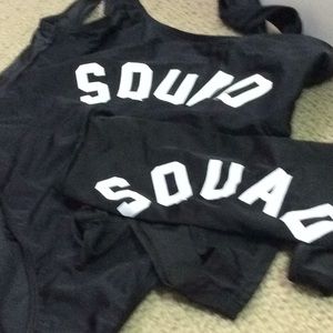 Squad bathing suites never worn